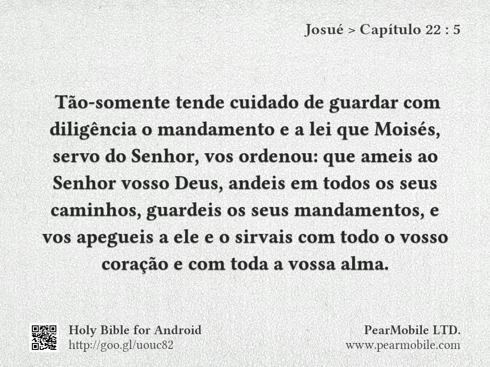 Josué, Capítulo 22:5